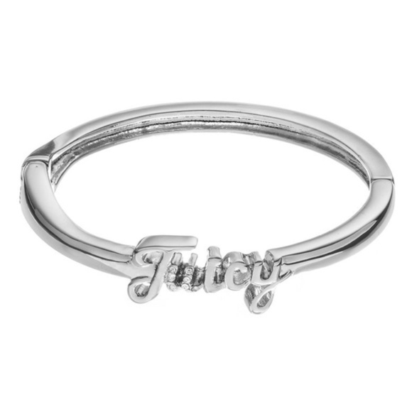 Juicy Couture Jewelry - Juicy Couture Silver Crystal Bangle Bracelet NWT
